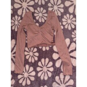 Spiritual Gangster Crop Pink Long Sleeve - XS/S